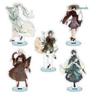 Peacock โมเดลฟิกเกอร์อะคริลิค อนิเมะ Genshin Impact Amber HuTao Kaedehara Kazuha ของเล่น สําหรับสะสม ตกแต่ง