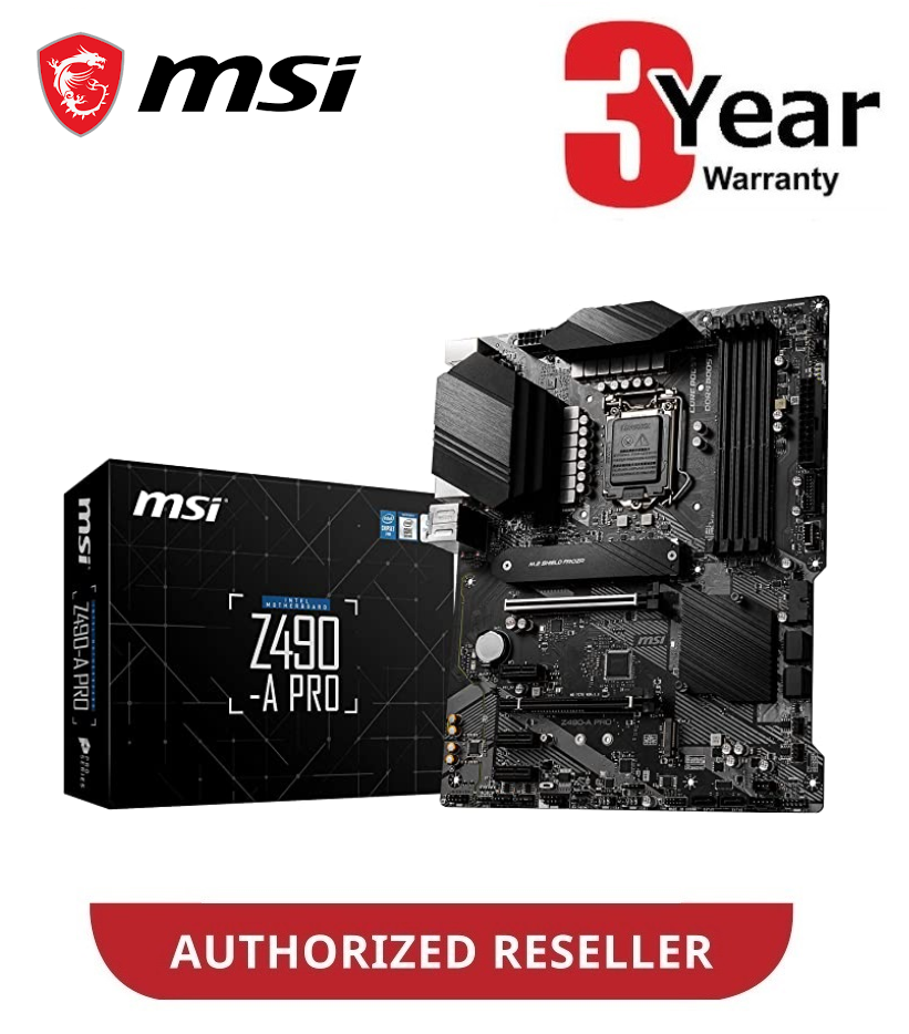MSi Z490-A Pro ซ็อกเก็ต LGA1200 ATX Pro Series เมนบอร์ด