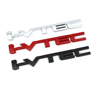 3D VTEC โลโก้ป้ายสัญลักษณ์โลหะ Decals สติกเกอร์รถสําหรับ Honda City cb400 i-VTEC vfr800 cb750 Civic Accord Odyssey Spirior