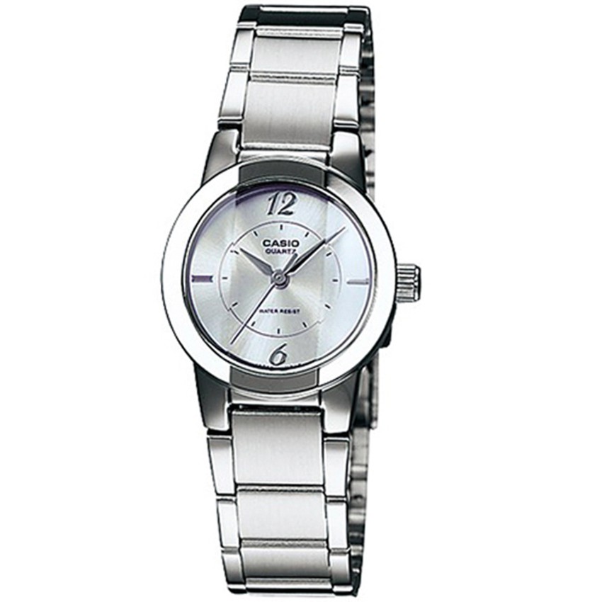 Casio นาฬิกาข้อมือ สายสแตนเลส รุ่น LTP-1230D-7CDF-Silver