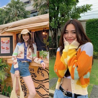 💙🍬เสื้อคลุมไหมพรม ผ้านิ่มนุ่มมากจริงๆใส่สบายสุดๆ (ไม่ใช่เนื้อคันนะคะ)ลายสวยน่ารัก เซเลปใส่เพียบ!