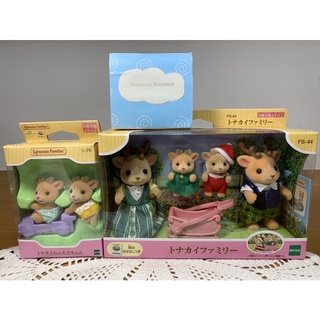 Sylvanian Family Reindeer Family Reindeer twins ซิวาเนียน กวาง เรนเดียร์ แฝด ซานต้าคลอส มือ 1 พร้อมส่ง