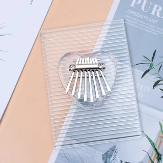 เครื่องดนตรีเปียโนนิ้วโป้ง คาลิมบา คริสตัลใส ขนาดเล็ก 8 คีย์ kalimba