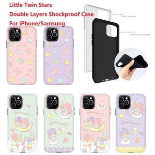 SANRIO ของแท้ เคสโทรศัพท์มือถือ สองชั้น กันกระแทก ลายการ์ตูนซานริโอ้ สําหรับ iPhone 13 ProMax 13 12 Pro MAX 12 Mini 11 Pro MAX X XS MAX XR 7 8 Plus