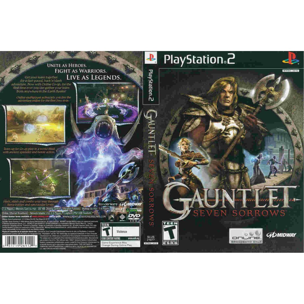 เกมส์ Gauntlet Seven Sorrows  (PS2) สำหรับเครื่องที่แปลงระบบแล้วเท่านั้น