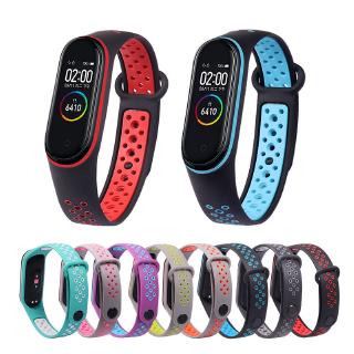 สายนาฬิกาข้อมือซิลิโคน หลากสี สําหรับ MiBand 4 MiBand4 or Mi Band 3 Mi B Band3 Band4 Strap