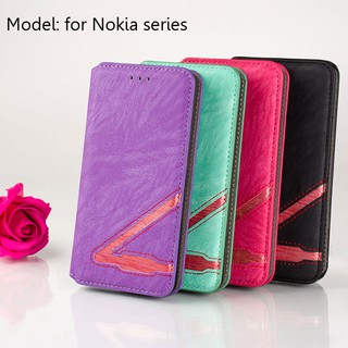 Nokia 8 Sirocco case Nokia 2 3 5 6 7 Plus Lumia 950 cover Wallet Fashion design