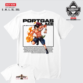 เสื้อยืดผ้าฝ้ายพิมพ์ลายแฟชั่น เสื้อยืด พิมพ์ลายอนิเมะ One Piece PORTGAS D. เสื้อยืด พิมพ์ลายการ์ตูนอนิเมะ Ace STREET STY