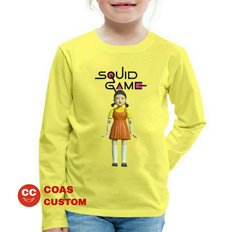 เสื้อยืด SQUID GAME สําหรับเด็กชายและเด็กหญิง
