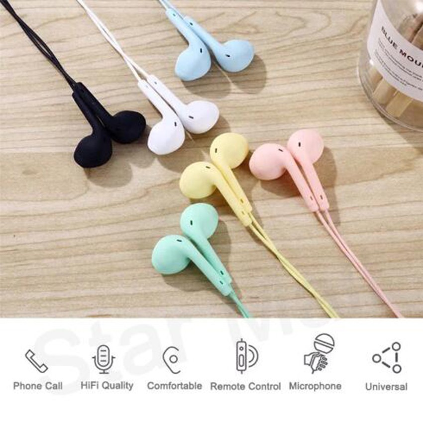 Hqai U19 Macaron Color 3.5 มม. หูฟังไฮไฟหูฟังชนิดใส่ในหู