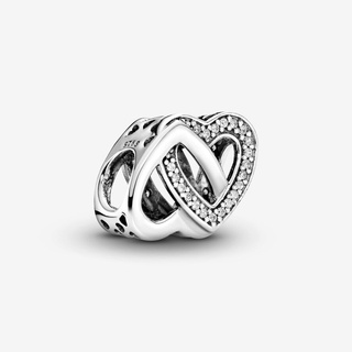 [พร้อมส่ง สินค้าแท้ 💯] Pandora Entwined Hearts Charm (Silver)