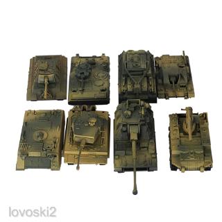 [LOVOSKI2] 8pcs 4D Modern Tank Model 1:72 DIY Heavy Tank Sand Table Model Wargame Game