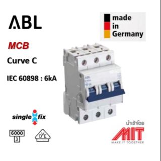 เซอร์กิต เบรกเกอร์ : Circuit Breaker : MCB 3pole 6kA : ABL : Made in Germany