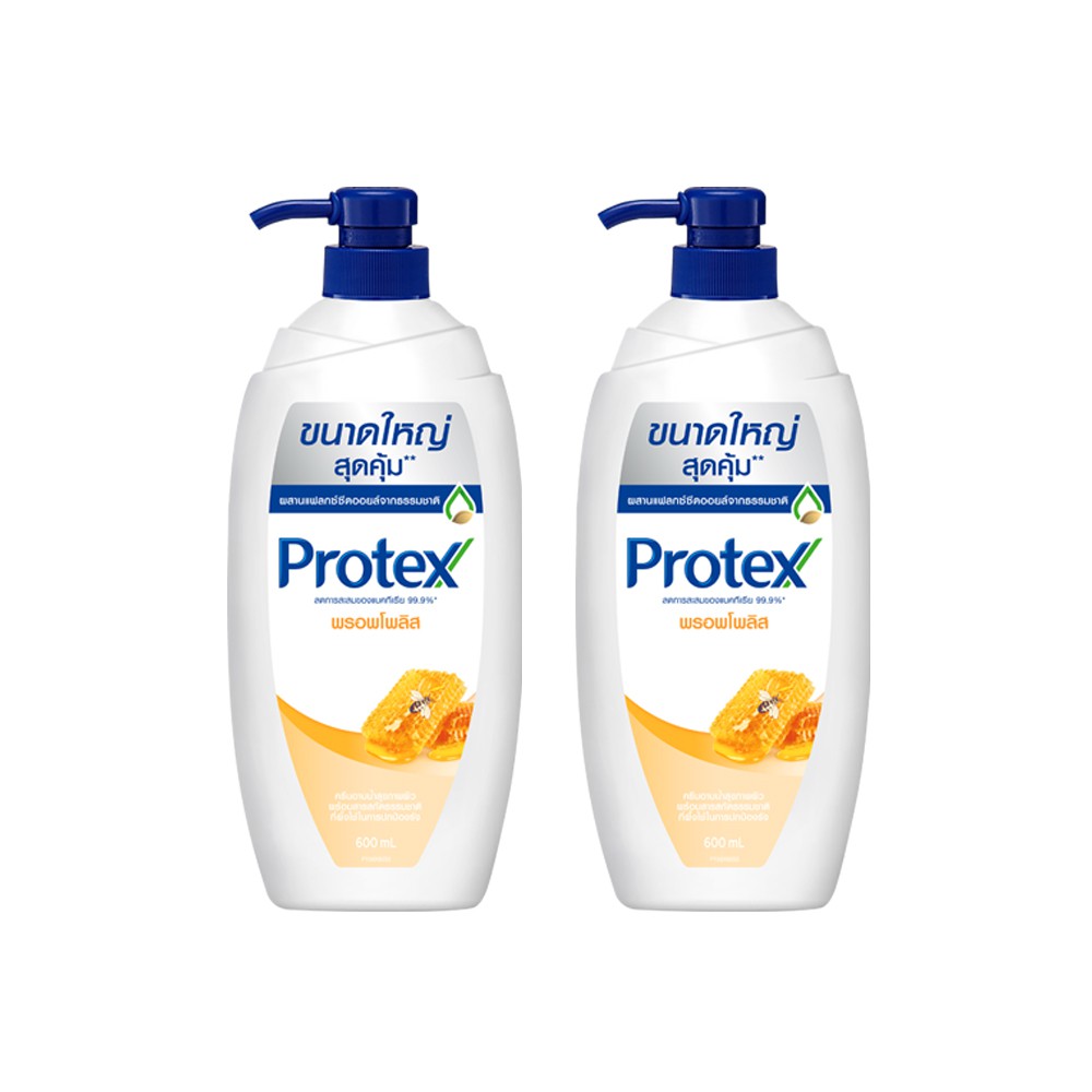 Protex Shower Cream โพรเทคส์ ครีมอาบน้ำ 600 มล. ขวดปั๊ม 2 ขวด (เลือกสูตร)