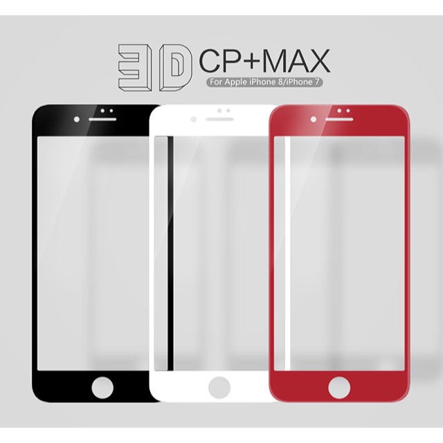 Nillkin ฟิล์มกระจกนิรภัย Apple iPhone 8 / iPhone 7 รุ่น 3D CP+ MAX Fullscreen Tempered Glass