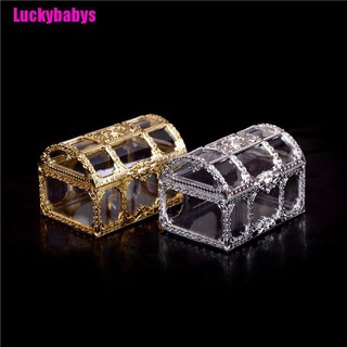 (Luckybabys) กล่องเครื่องประดับพลาสติก ขนาดเล็ก สําหรับงานแต่งงาน