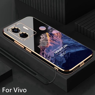 เคส Vivo Y02S Y22S Y16 Y20 Y20S Y20i Y20SG Y12S Y12A Y12 Y15 Y17 Y33S Y21 Y21T Y33T Y15S Personalized and creative San Francisco electroplating soft phone case