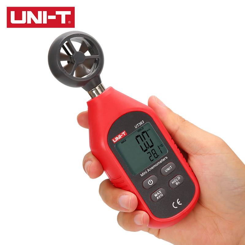 Uni - T Ut363 เครื่องวัดอุณหภูมิความเร็วลมดิจิตอล Ut363Bt หน้าจอ Lcd