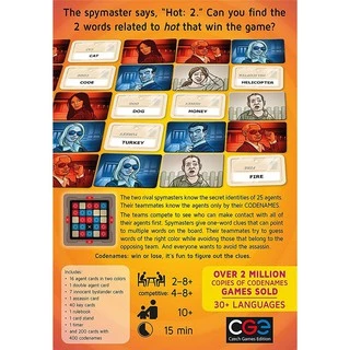Codenames Board Game (ภาษาอังกฤษ) - บอร์ดเกม โค้ดเนมส์