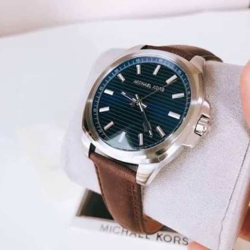 แท้100% Michael kors MK8631 Bryson watch features a navy sunray dial ...