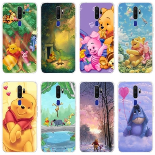OPPO a9 a5 2020 a31 2020 a3s a5s a71 a1k a37 Case TPU Soft Silicon Protecitve Shell Phone casing Cover winnie the pooh