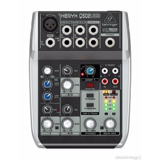 Behringer : XENYX-Q502USB (มิกเซอร์ ขนาด 5 Input พร้อม USB/Audio Interface)