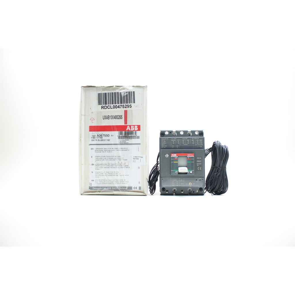 Tmax XT2S 160 ABB MCCB เซอร์กิตเบรกเกอร์ 1SDA067550R1 AUX-C 3Q+1SY 250V F/P XT2 SOR-C 220-(240Vac/25