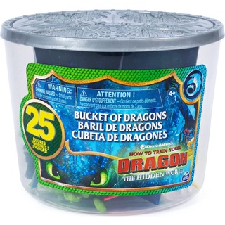 How To Train Your Dragon The Hidden World Bucket with Dragons and Vikings, 25 Characters Cake Topper มังกรเขี้ยวกุด