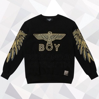 BOY London Black/Silver Boy Eagle Sweater HBX Globally, 45% OFF