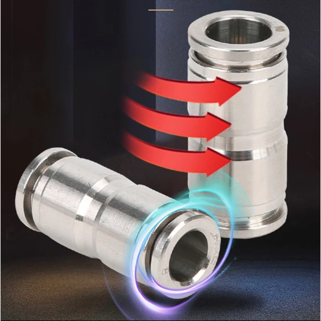 PU อุปกรณ์เชื่อมต่อท่อแอร์คอมเพรสเซอร์แรงดันสูง 4 6 8 10 12 14 16 มม - รูปที่ 3