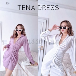 Tena dress เดรสสุดปังคร่า ดีเทลระเอียดมาก สวยปั้วๆสุดๆ ใส่แล้วดูหุ่นดีมาก สวยหรูดูแพงมีอยู่จริง cottoncandy