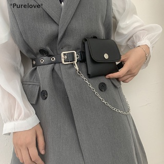 Purelove ใหม่ เข็มขัดหนัง สไตล์พังก์ แฟชั่น สําหรับผู้หญิง