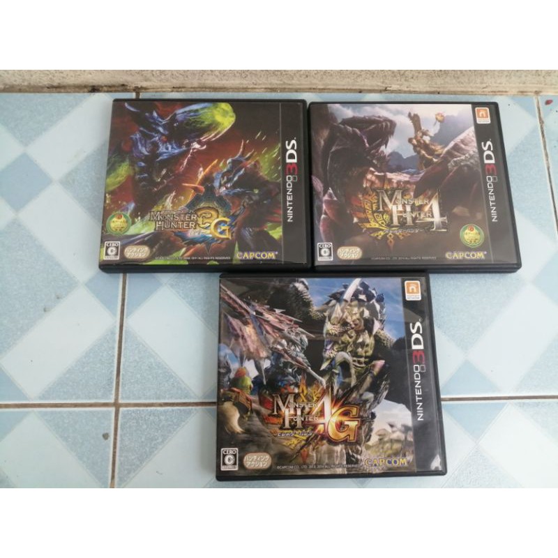 ตลับ3DSแท้ Monster Hunter  ภาษาญี่ปุ่นnintendo 3Ds