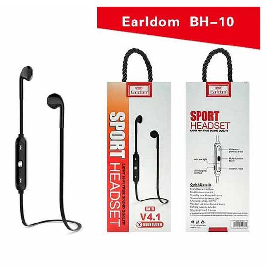 ลดราคา หูฟังบลูทูธ Earldom BH10 Sport Headset Bluetooth V4.1 ของแท้ 100% #ค้นหาเพิ่มเติม ท่นวางโทรศัพท์ Analog To Digital ลำโพงคอม NUBWO PCI Express Card แหล่งจ่ายไฟ PHANTOM