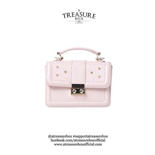 Atreasurebox lady ชมพู ฟ้า preppy ชมพู sakura