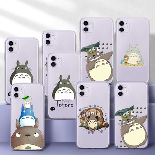 เคสโทรศัพท์มือถือ TPU นิ่ม แบบใส ลายการ์ตูน Totoro สําหรับ Samsung Note 10 Lite 20 Ultra 8 9 S9 Plus J7 Prime J8 2018 T152