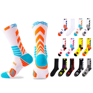 Men Towel Bottom Professional Sports Basketball Socks Breathable Running Cycling Sock Kaos Kaki Women ถุงเท้าปั่นจักรยาน  ถุงเท้ากีฬา