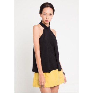 Jezebel เสื้อกล้าม High-Neck Solid