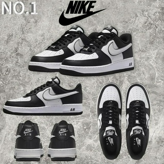 N _ ike Air _ Force 1 Low Panda รองเท้าผ้าใบลําลอง สไตล์เรโทร สําหรับผู้ชาย ผู้หญิง