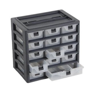 GOLDEN CUP ตู้เก็บของอเนกประสงค์14ช่อง รุ่น AG 1310 (Grey) ขนาดกว้าง29.5 ลึก20 สูง28 ซม.