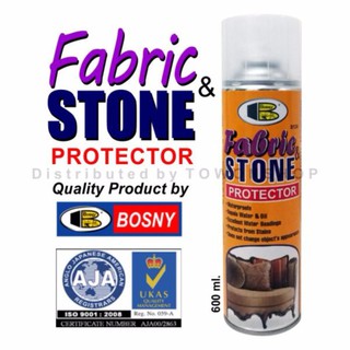 BOSNY FABRIC &amp; STONE PROTECTOR บอสนี่ สเปรย์เคลือบกันน้ำและคราบสกปรก 600ml.