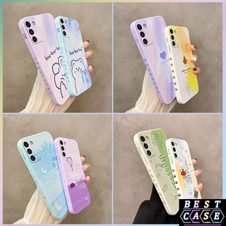 เคสโทรศัพท์มือถือแบบนิ่ม กันรอยกล้อง ลายน่ารัก มีลายด้านข้าง สําหรับ Samsung A02s A02s A02s