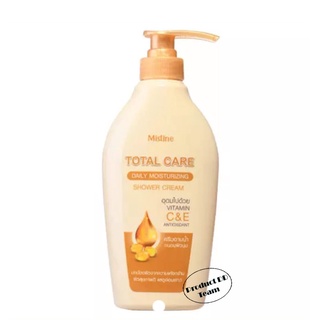 Mistine Total care Daily Moisturizing Shower Cream 400ml. ครีมอาบน้ำ มิสทิน โททอล แคร์ เจลอาบน้ำ สบู่ สบู่เหลว ผิวขาว