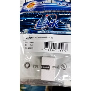 LINK รุ่น US-4005 ตัวต่อสายLAN เชื่อมต่อสายสัญญาณ UTP แบบ CAT5E ประกัน 30 ปี *ของแท้ ประกันศูนย์*