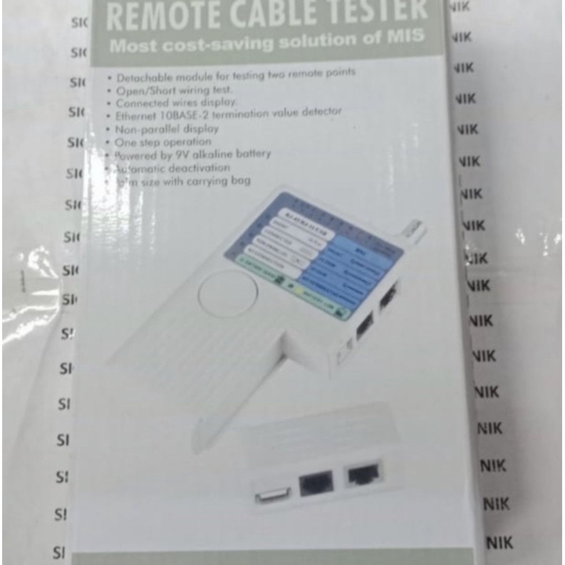 REMOTE CABLE TESTER RG 45, RG 11, USB, BNC