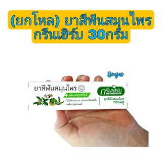 (ยกโหล) ยาสีฟันสมุนไพร กรีนเฮิร์บ 30 กรัม green herb toothpaste สมุนไพร ยาสีฟัน