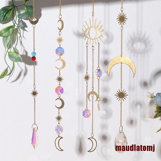 Madmj เครื่องปริซึมคริสตัล รูปดวงจันทร์ สีรุ้ง สําหรับทําเครื่องรางแสงอาทิตย์ Diy