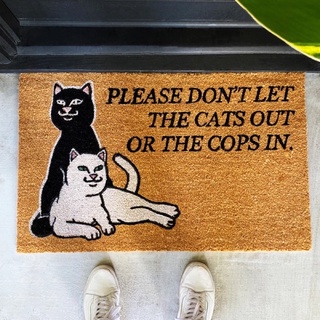 🔥สินค้าพร้อมส่ง🔥 JDBOY - Ripndip door mat พรมเช็ดเท้า แฟชั่นสายสตรีท ของแท้💯