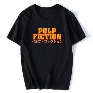 เสื้อยืดลําลอง แขนสั้น พิมพ์ลายภาพยนตร์ Wallace Pulp Fiction Tarantino แฟชั่นสําหรับผู้ชาย