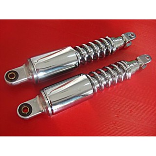 SUZUKI K125 M1 M2 M3 "REAR" SHOCK SET "CHROME PLATED" SET  // โช๊คอัพ โช๊คหลัง เหล็กชุบโครเมี่ยม